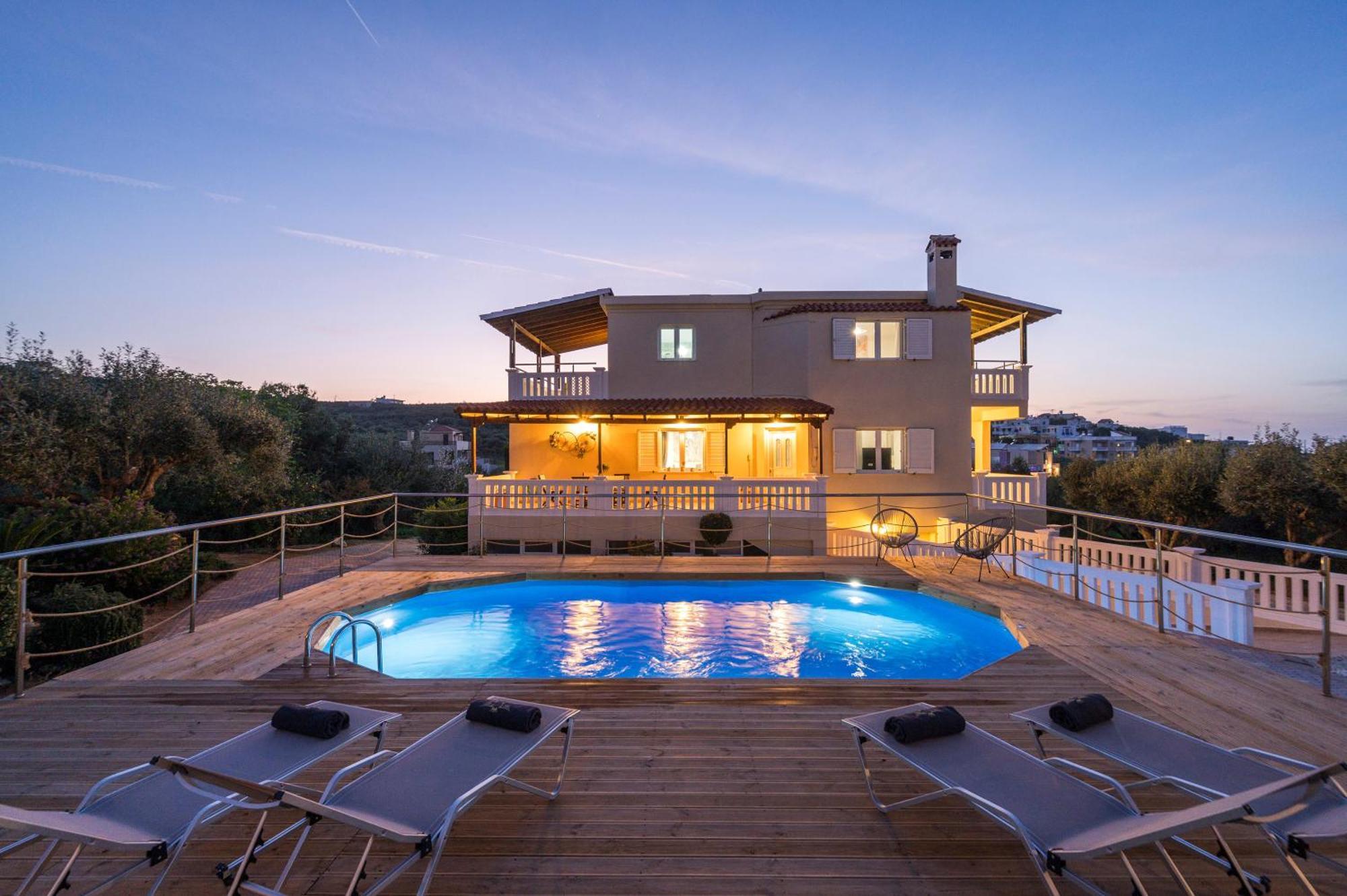 Casa De Philippe With Unique Seaview 2' From Beach Agia  Bagian luar foto